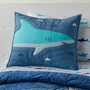 Crate and Barrel Shark Bait Pillow Sham